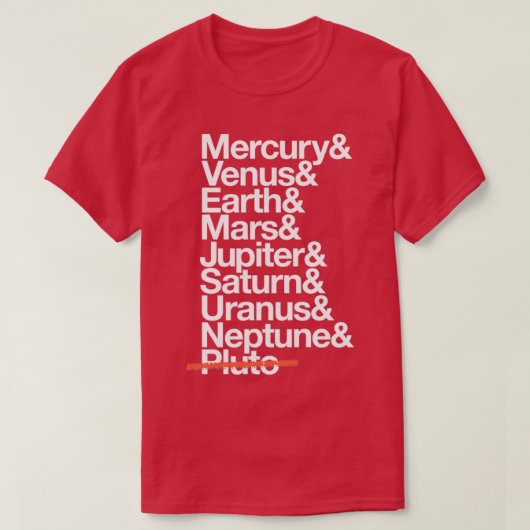 T-shirt Système solaire 3 (Design devant)