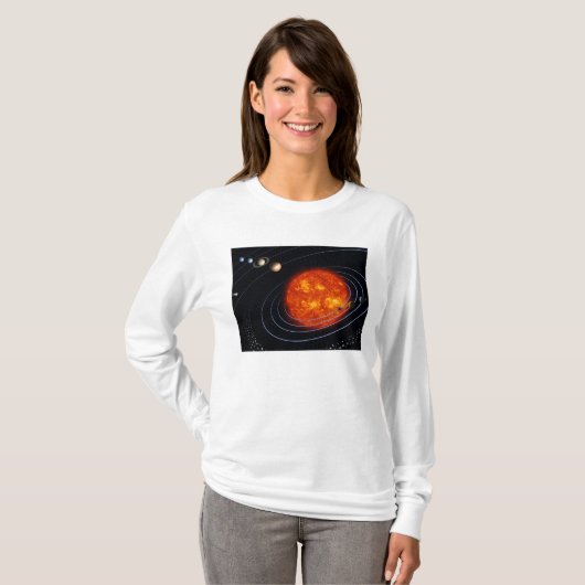 T-shirt Système solaire 8 (Devant entier)