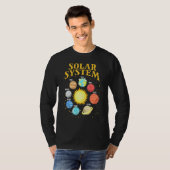 T-shirt Système Solaire Avec Planètes Science Planète 1 (Devant entier)