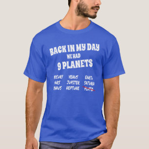 T-shirt Système solaire drôle, 9 planètes