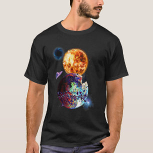 T-shirt Système solaire Espace Galaxie Astronaut Plan Univ