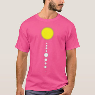 T-shirt Système solaire Esthétique minimaliste Astronomie 