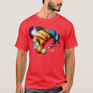 T-shirt Système Solaire Galaxie Planètes Planètes Univers