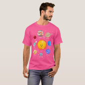 T-shirt Système solaire Happy Style Kawaii (Devant entier)