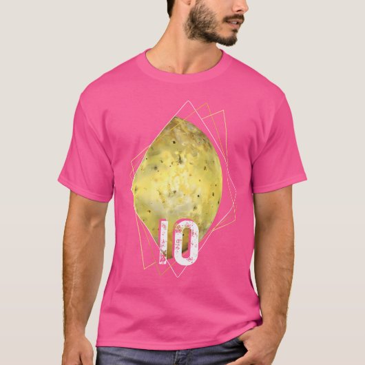 T-shirt Système Solaire Io Jupiter Lune pour femmes Astron (Devant)