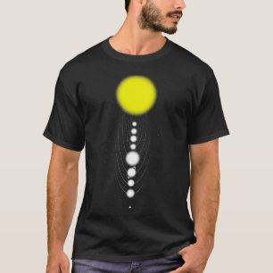 T-shirt Système solaire minimaliste par Tobe Fonseca
