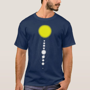 T-shirt Système solaire minimaliste par Tobe Fonseca