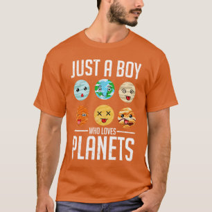T-shirt Système solaire Planètes mignonnes Garçons Space S