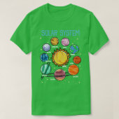 T-shirt Système solaire Planètes Science Space Boys Girls (Design devant)