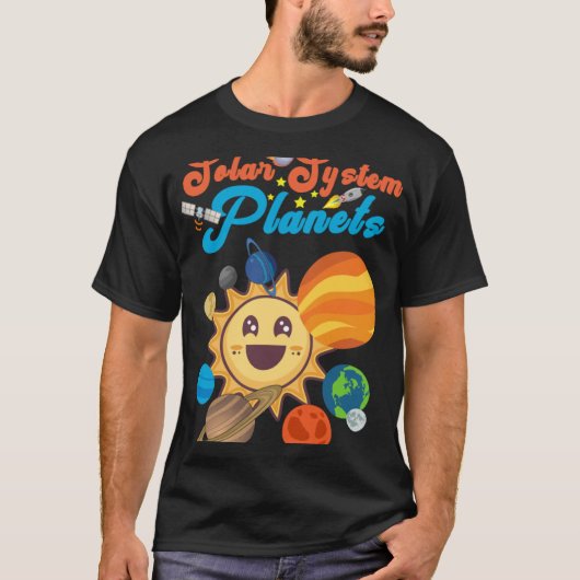 T-shirt Système solaire Planètes Space Science Education G (Devant)