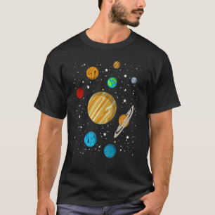 T-shirt Système solaire Planètes spatiales pour les enfant