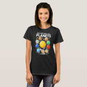 T-shirt système solaire pour la planète enfant (Devant entier)