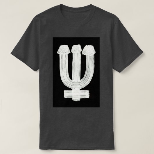 T-shirt Système solaire Runes Symboles 0010 Neptune Invert (Design devant)
