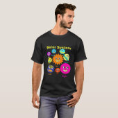 T-shirt Système solaire spatial pour enfants (Devant entier)