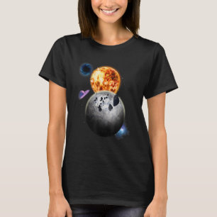 T-shirt Système solaire spatial Volet Universe de l'astron