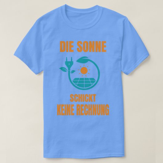 T-shirt Système solaire Sun No Bill Puissance solaire 1 (Design devant)