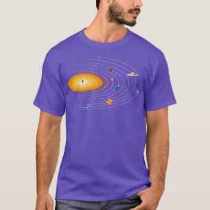 T-shirt Système solaire Vinyl Music par Tobe Fonseca