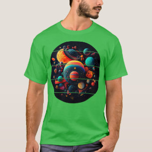 T-shirt Système solaire Whimsical