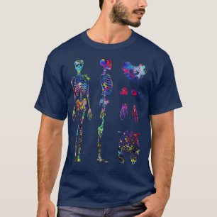 T-shirt Système squelettique du corps humain