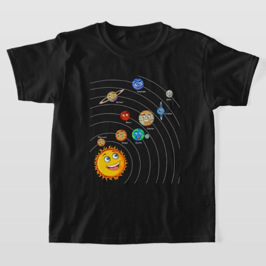 T-shirt Systèmes solaires Planètes Astronomie Spatiale (Poser)