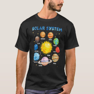 T-shirt Systèmes solaires Planètes Astronomie spatiale