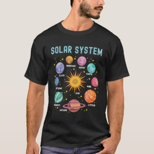 T-shirt Systèmes solaires Planètes Science Espace