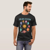 T-shirt Systèmes solaires Planètes Science Espace (Devant entier)