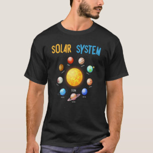 T-shirt Systèmes solaires Planètes Sciences spatiales