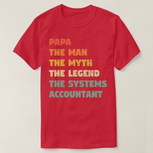 T-shirt Systems Accountant Drôle cadeau pour lui Systems A (Design devant)