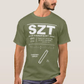 T-shirt SZT de l'aéroport de Sandpoint (Devant)