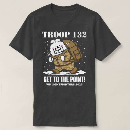 T-shirt T132 — EN ARRIVE AU POINT ! Tee - shirt [v2] (Design devant)