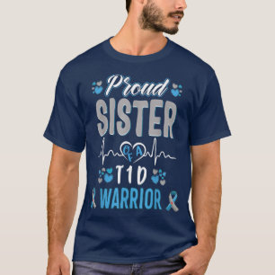 T-shirt T1D fière soeur Sensibilisation au diabète Type 1
