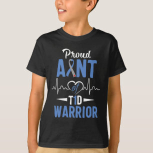 T-shirt T1d Fière Tante Diabète Sensibilisation Type 1 Ins