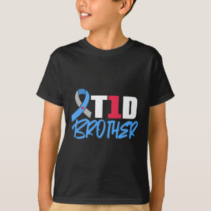 T-shirt T1D Frère Type 1 Sensibilisation au diabète Frère