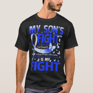 T-shirt T1D Maman Papa Parents My Son's Fight Type 1 Diabè