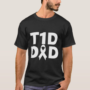 T-shirt T1d Sensibilisation au diabète pour papa