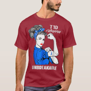 T-shirt T1D Type 1 diabète Sensibilisation Type 1 Diabèt