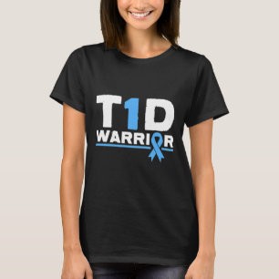 T-shirt T1d Warrior Sensibilisation au diabète de type 1 D