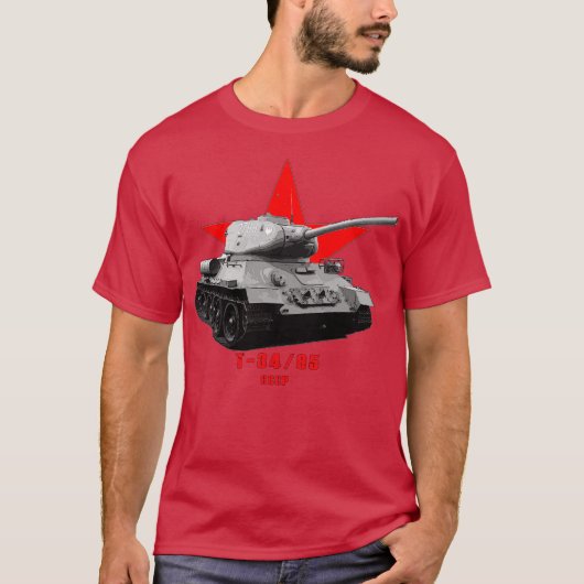 T-shirt T3485 Military tank WW2 (Devant)