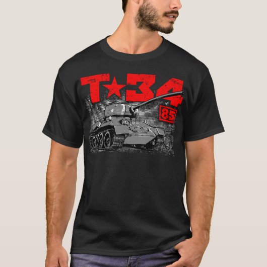 T-shirt T-34-85 Char moyen soviétique (Devant)