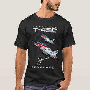 T-shirt T-45C Goshawk Redhawks USAF Navy Training Aircraft