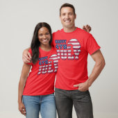 T-shirt T 4 juillet Mens Red (Unisexe)