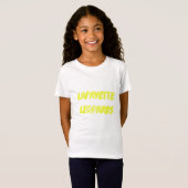 T-Shirt T adapté de la fille de course de brosse (Devant entier)