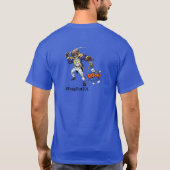 T-shirt T bleu - #FragOut501 (Dos)