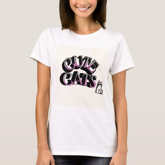 T-SHIRT T CHAT DE CHEMISE (Devant)