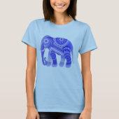 T-SHIRT T CHEMISE AVEC COOL BLUE ELEPHANT (Devant)