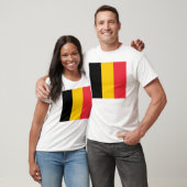 T-shirt T Chemise avec Drapeau de Belgique (Unisexe)