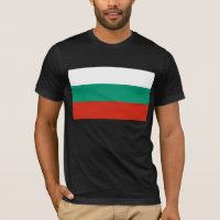 T Chemise avec Drapeau de Bulgarie