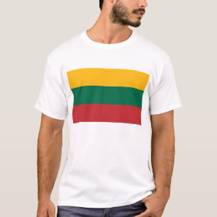 T-shirt T Chemise avec drapeau de Lituanie