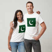 T-shirt T Chemise avec drapeau du Pakistan (Unisexe)